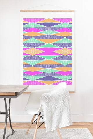Amy Sia Pastel Tribal Art Print And Hanger