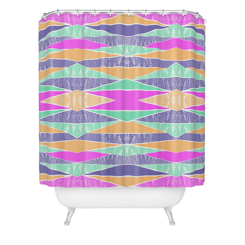 Amy Sia Pastel Tribal Shower Curtain