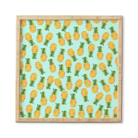 Amy Sia Pineapple Fruit Framed Wall Art