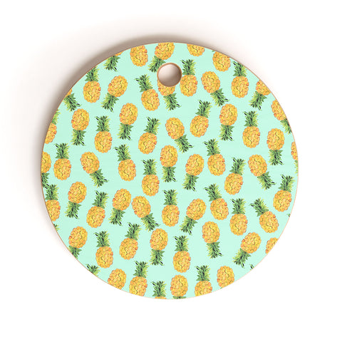 Amy Sia Pineapple Fruit Cutting Board Round