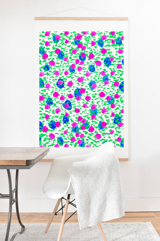 Amy Sia Polka Dot Green Art Print And Hanger