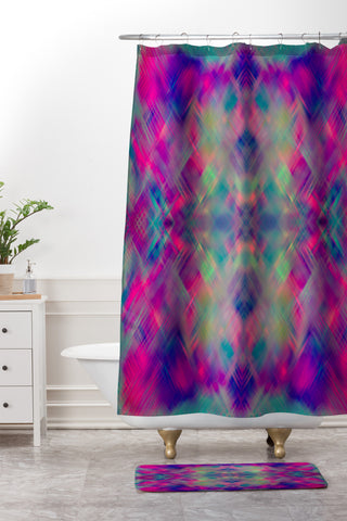 Amy Sia Prism Shower Curtain And Mat