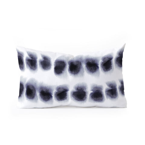 Amy Sia Smudge Black Oblong Throw Pillow