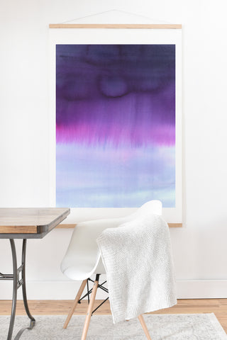 Amy Sia Squall Purple Art Print And Hanger