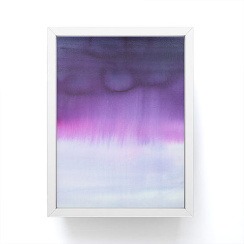 Amy Sia Squall Purple Framed Mini Art Print