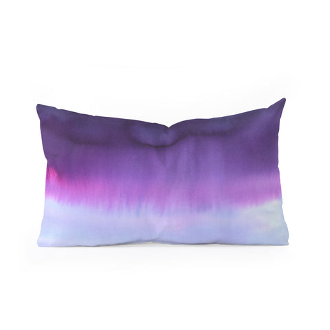 Amy Sia Squall Purple Oblong Throw Pillow