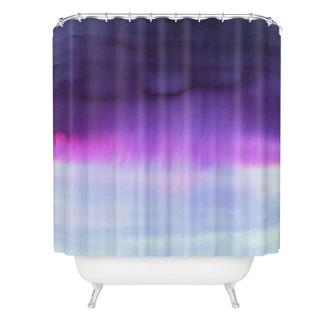 Amy Sia Squall Purple Shower Curtain