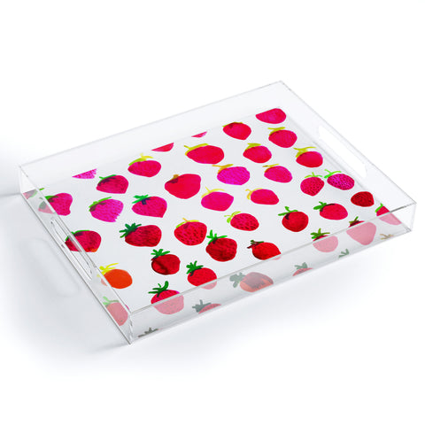 Amy Sia Strawberry Fruit Acrylic Tray