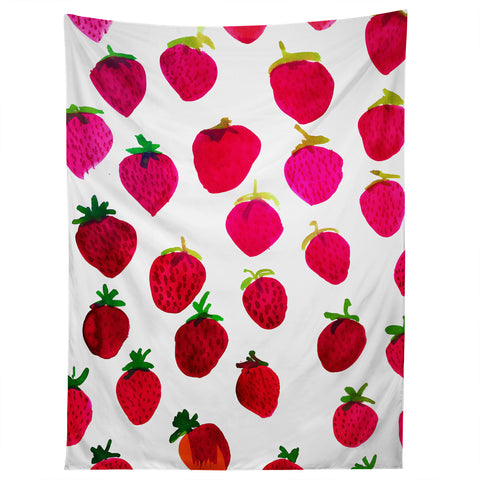 Amy Sia Strawberry Fruit Tapestry