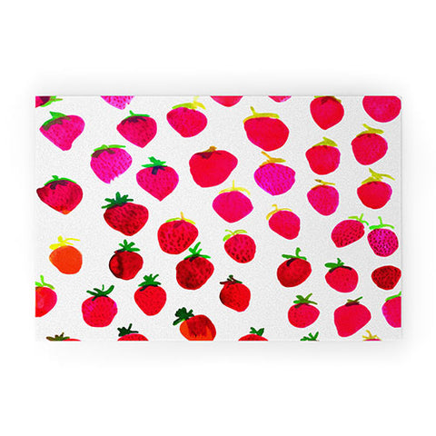Amy Sia Strawberry Fruit Welcome Mat