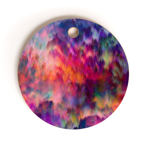 Amy Sia Sunset Storm Cutting Board Round