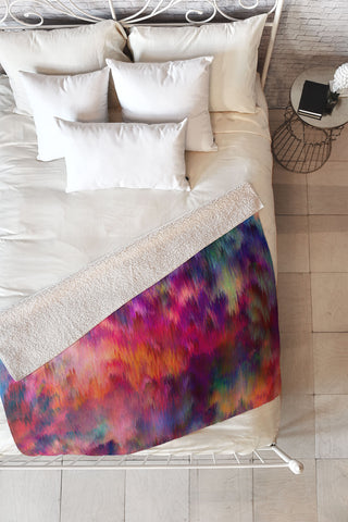 Amy Sia Sunset Storm Fleece Throw Blanket