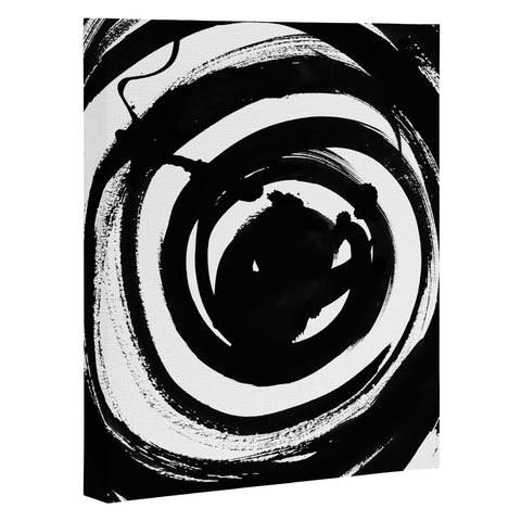 Amy Sia Swirl Black Art Canvas