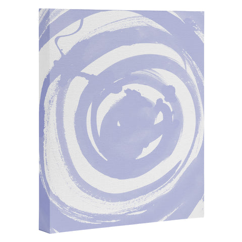 Amy Sia Swirl Pale Blue Art Canvas