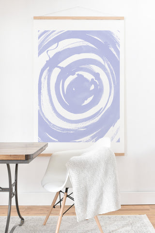 Amy Sia Swirl Pale Blue Art Print And Hanger