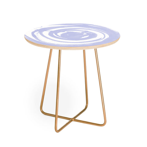 Amy Sia Swirl Pale Blue Round Side Table