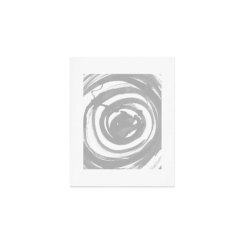 Amy Sia Swirl Pale Gray Art Print