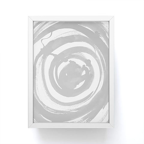 Amy Sia Swirl Pale Gray Framed Mini Art Print