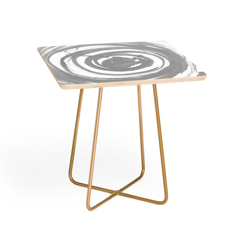 Amy Sia Swirl Pale Gray Side Table