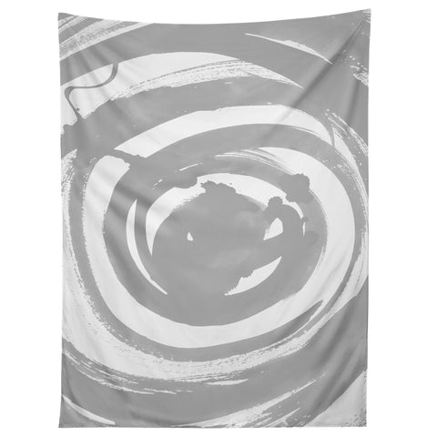 Amy Sia Swirl Pale Gray Tapestry