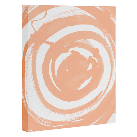 Amy Sia Swirl Peach Art Canvas