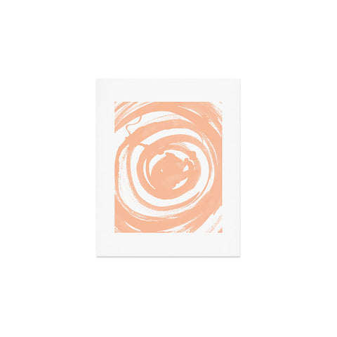Amy Sia Swirl Peach Art Print