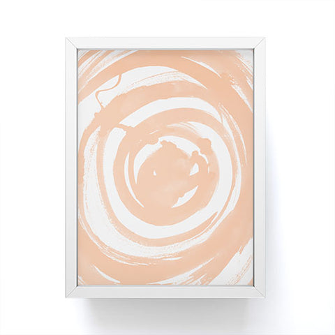 Amy Sia Swirl Peach Framed Mini Art Print