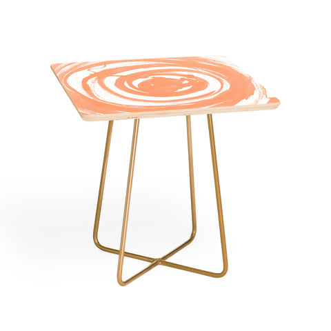Amy Sia Swirl Peach Side Table