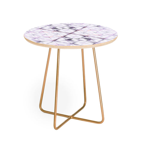 Amy Sia Tangier Purple Round Side Table