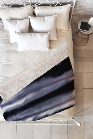 Amy Sia Tempest Monochrome Fleece Throw Blanket