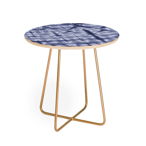 Amy Sia Tie Dye 2 Navy Round Side Table