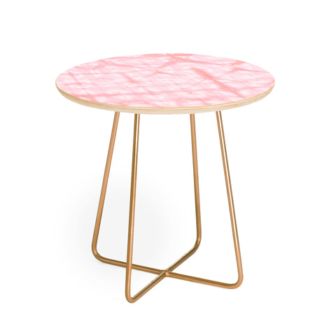 Amy Sia Tie Dye 2 Pink Round Side Table