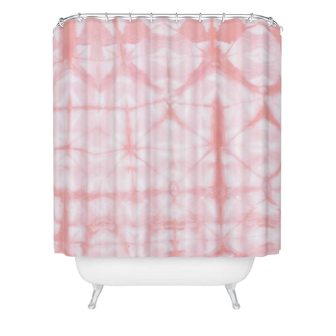 Amy Sia Tie Dye 2 Pink Shower Curtain