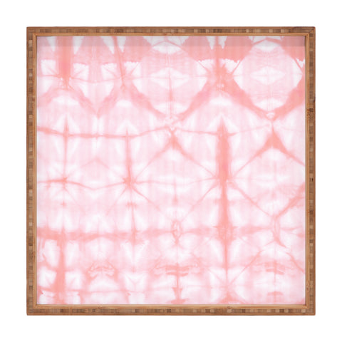 Amy Sia Tie Dye 2 Pink Square Tray