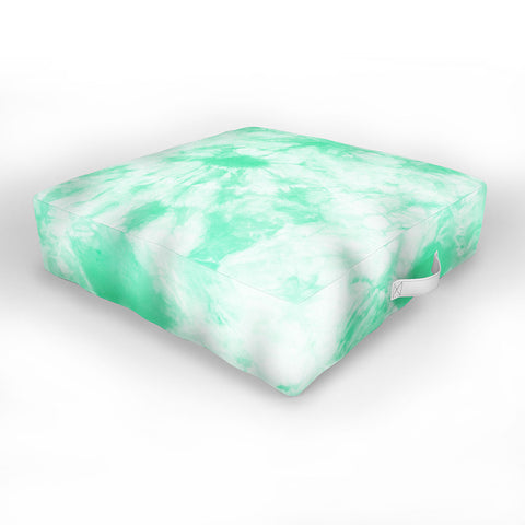 Amy Sia Tie Dye 3 Mint Outdoor Floor Cushion