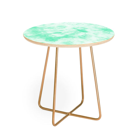 Amy Sia Tie Dye 3 Mint Round Side Table