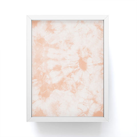 Amy Sia Tie Dye 3 Peach Framed Mini Art Print
