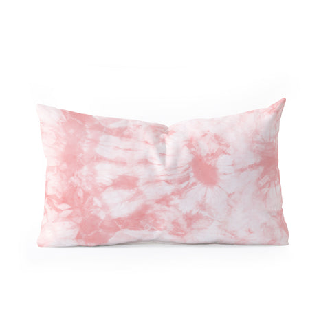 Amy Sia Tie Dye 3 Pink Oblong Throw Pillow