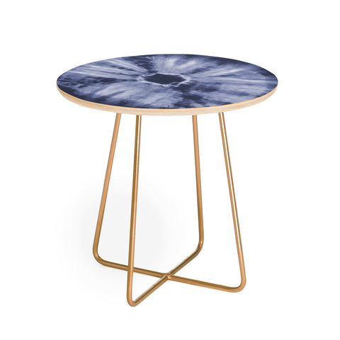 Amy Sia Tie Dye Navy Round Side Table