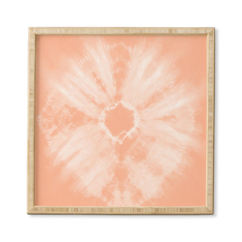 Amy Sia Tie Dye Peach Framed Wall Art