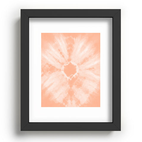 Amy Sia Tie Dye Peach Recessed Framing Rectangle