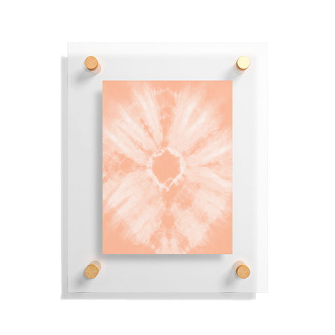 Amy Sia Tie Dye Peach Floating Acrylic Print