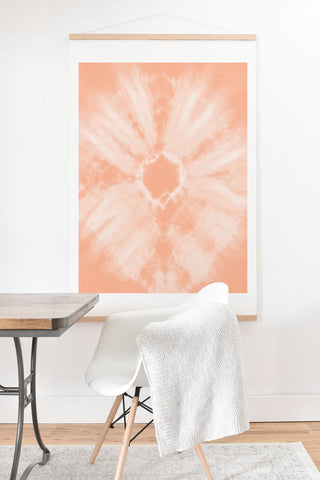 Amy Sia Tie Dye Peach Art Print And Hanger