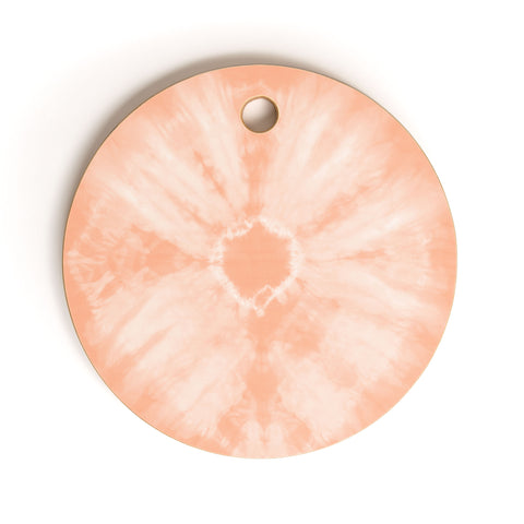 Amy Sia Tie Dye Peach Cutting Board Round