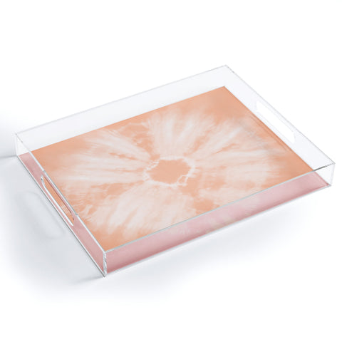 Amy Sia Tie Dye Peach Acrylic Tray