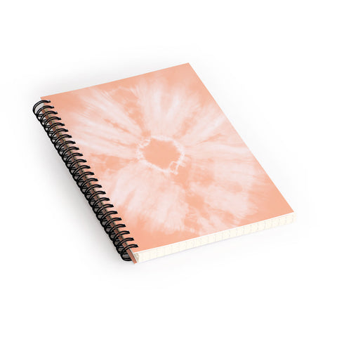 Amy Sia Tie Dye Peach Spiral Notebook