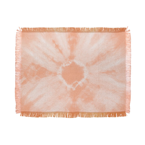 Amy Sia Tie Dye Peach Throw Blanket
