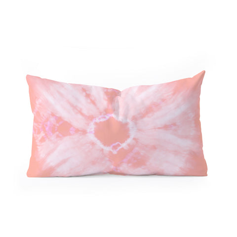 Amy Sia Tie Dye Pink Oblong Throw Pillow