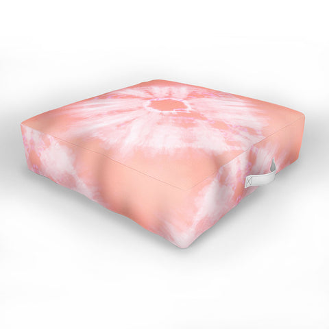 Amy Sia Tie Dye Pink Outdoor Floor Cushion