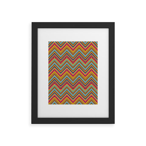 Amy Sia Tribal Chevron Framed Art Print